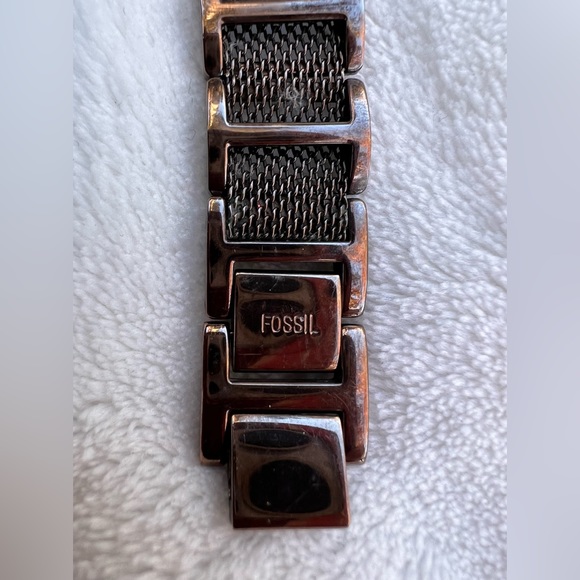 Ladies FOSSIL F2  Chocolate Mesh Bracelet Watch ES-1720 - - Picture 4 of 6